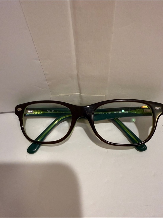 Ray-Ban  Green and Brown Translucent Frame Eyeglasses and case for juniors main image 9